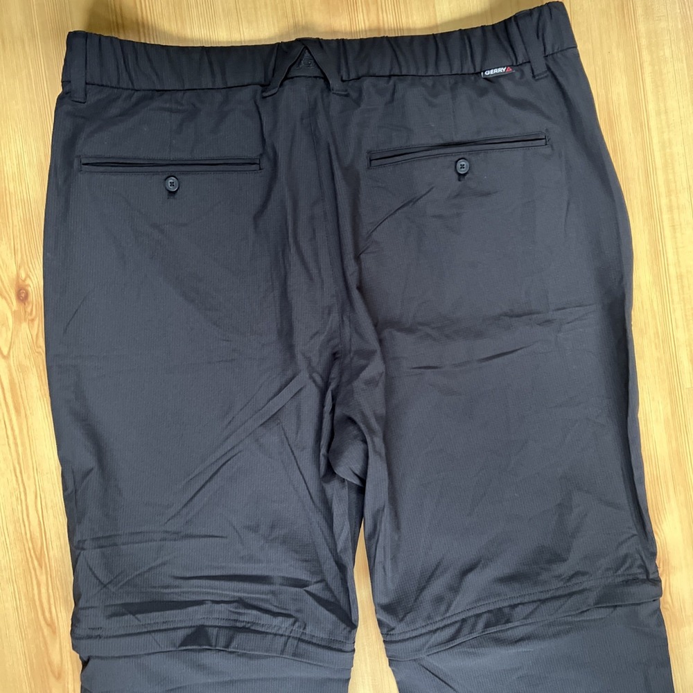 GERRY Convertible Relaxed Fit Pants Black Size 38 W 32 L NWT Mens‎ - Picture 9 of 10
